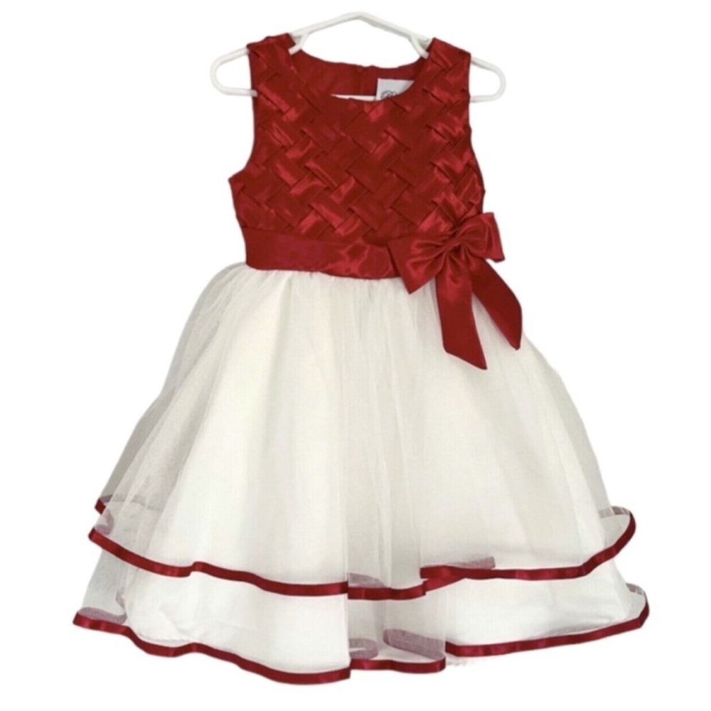 NEW! Rare Too special occasion dress 4T Holiday Party Photos Satin Tulle